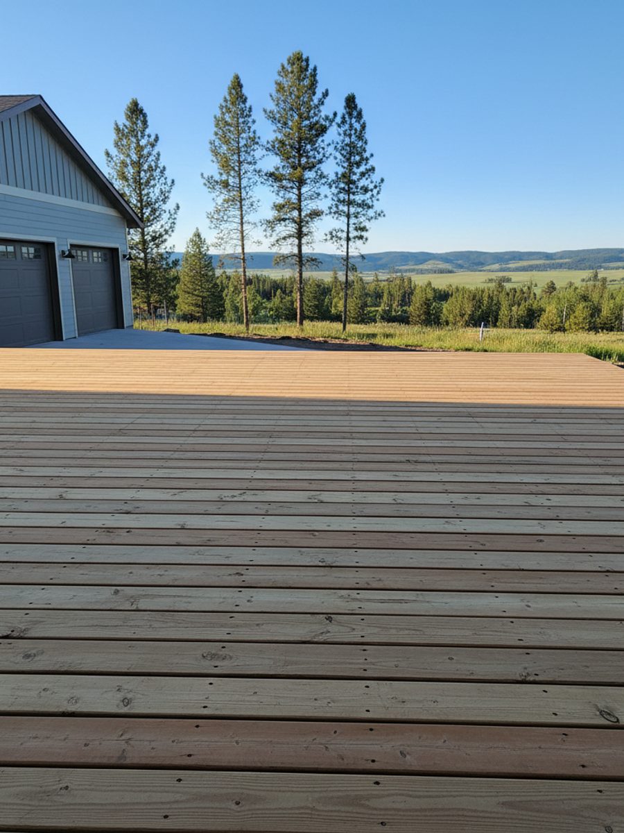 Deck Installation completed by Mighty Deck Solutions in Deer Lodge, MT
