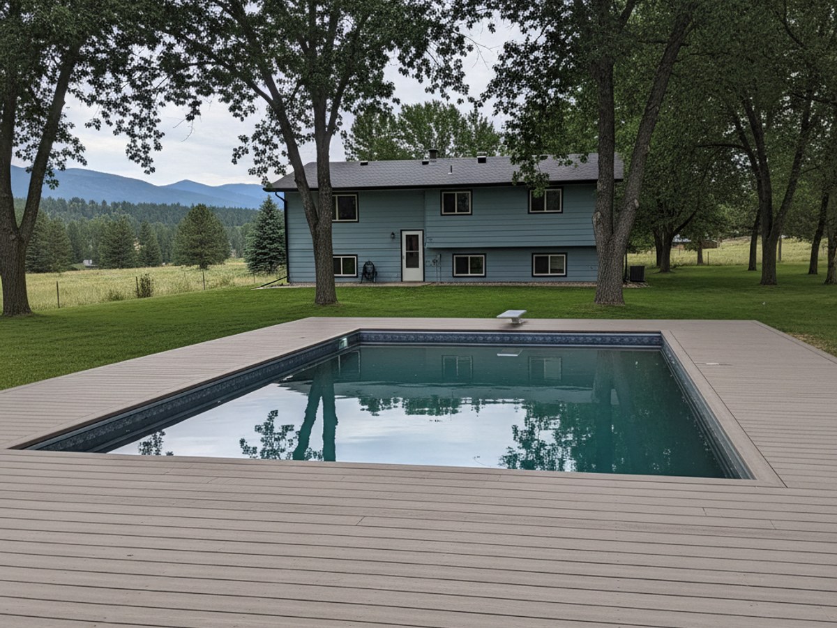 Deck Resurfacing completed by Mighty Deck Solutions in Garrison, MT