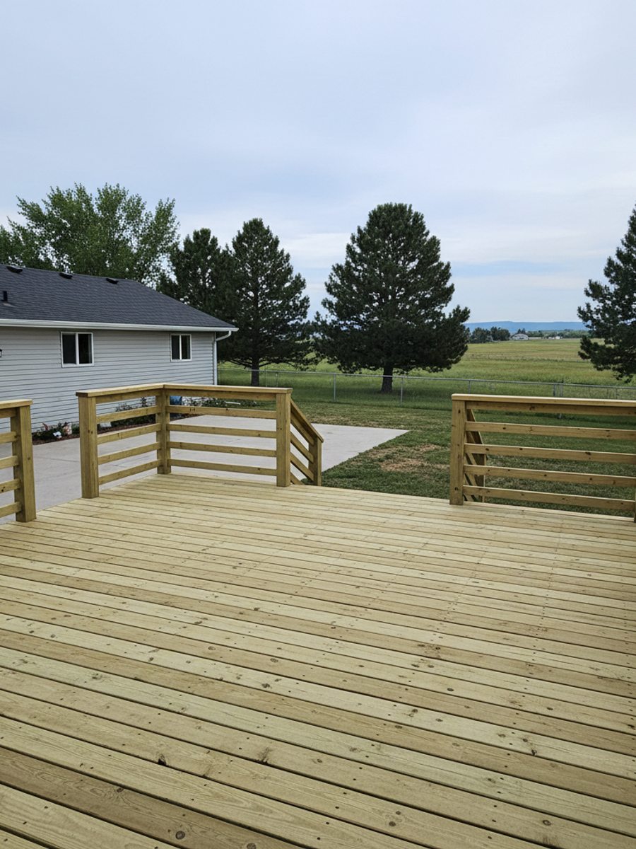 Deck Framing & Structural Repair completed by Mighty Deck Solutions in Clinton, MT