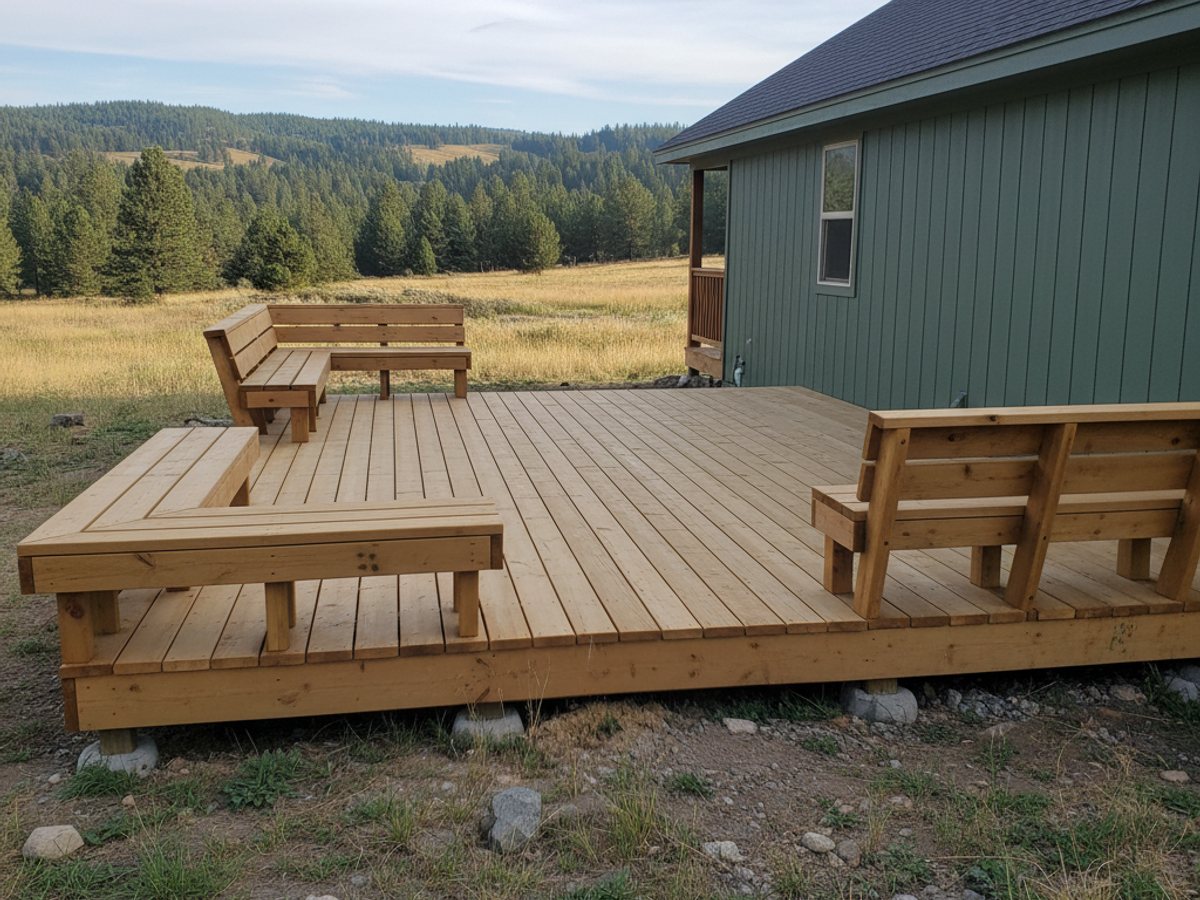 Screened-In Porch & Deck Additions completed by Mighty Deck Solutions in Opportunity, MT